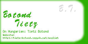 botond tietz business card